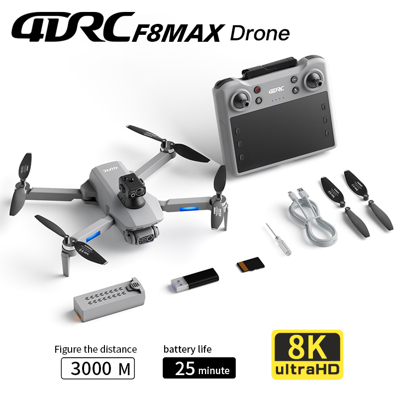 Drone Racing Camera - Drone GPS F8 MAX, caméra professionnelle