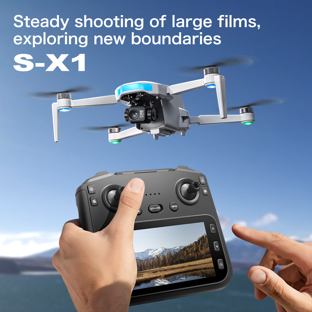 Drone Aérien Pliable S-X1 GPS  - Drone Racing Camera avis et prix